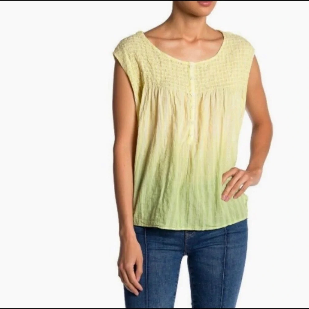 NWT Free People Ombré Blend Top size Small